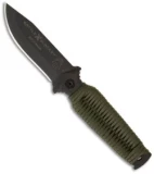Battle Blades Wolfhawk HP Fixed Blade Knife w/ Paracord (3.25" Black) WHK1-PH