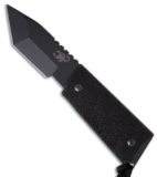 Scorpion Knives Tanto Tactical Fixed Blade Knife (3" Black Plain)