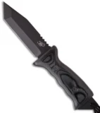 Scorpion Knives Overt Aviator Knife Fixed Blade (5" Black Plain)