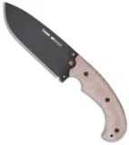 Viper Knives Tank Knife Fixed Blade w/ Tan Scales (6" Black) VT4004SW