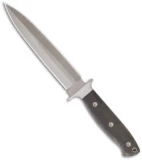 EnTrek Close Combat Knife Double-Edge Fixed Blade (7" Bead Blast Plain)