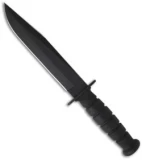 Ontario FF6 Freedom Fighter Knife Fixed Blade Clip Point (8" Black Plain) 8106