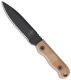 Ontario Ranger Shiv Fixed Blade Knife w/ Tan Micarta Handle (4.5" Plain) 9411TM