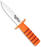 Cold Steel Survival Edge Knife Orange Fixed Blade (5" Satin) 80PH