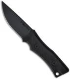 DUSTAR Knives Lahav Knife Fixed Blade w/ IDF Logo (3.5" Black Plain)