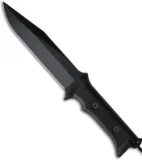 DUSTAR Knives Dimona Knife Fixed Blade (6.5" Black Plain)