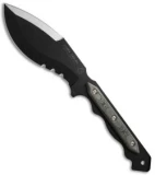 TOPS Knives Cuma Tak-Ri Knife Kukri Fixed Blade (7" Black) CUMATK-01