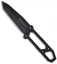 Mantis Pry Bar Knife Fixed Blade Tactical (4.5" Black Plain) MF-1