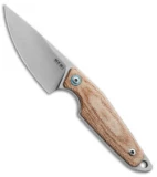 MKM Makro 1 Fixed Blade Knife Natural Canvas Micarta (2.87" SW)