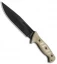 Boker Magnum Warrior Fixed Blade Knife Desert Micarta (7.7" Black)