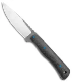 Cypress Creek Knives Backpacker Deluxe Fixed Blade Knife Blue/CF (3.1" Satin)