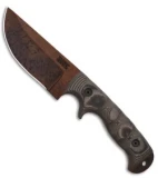 Dawson Knives Warthog Fixed Blade Knife Tan/Black G-10 (4.75" Arizona Copper)