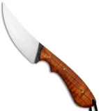 T.M. Hunt Custom Nomad Fixed Blade Knife Curly Oak (4" Satin)