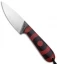 T.M. Hunt Custom Magua Fixed Blade Knife Bullseye Red/Black (3.5" Satin)