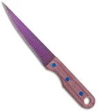 John Gray Knives Custom Fixed Blade Fillet Knife Red Terotuf (5" Graytanium)