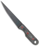 John Gray Knives Custom Fixed Blade Fillet Knife Black Terotuf (5" Graytanium)