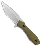 Biegler Bladeworks Custom Covert Fixed Blade Knife OD Green G10 (4.1" Satin)