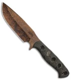 Dawson Knives Big Bear Fixed Blade Knife Tan/Black G-10 (5.75" Copper)