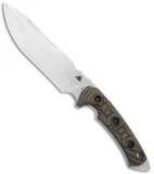 FOBOS Tier1-C Fixed Blade Knife Camo Canvas Micarta/White Liner (6.5" SW)