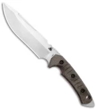 FOBOS  Tier1-C Fixed Blade Knife OD Green Micarta/Red Liners (6.5" SW)
