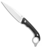 Artisan Cutlery Hystrix Fixed Blade Knife Black G-10 (4" Satin) 1847B