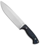 Fox Knives Perser FX-140XL MB Fixed Blade Knife Black Micarta (7.375" Satin)