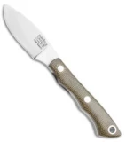 Bark River Micro Canadian S45VN Fixed Blade Knife Green Micarta (2.1" Satin)