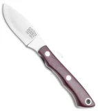 Bark River Micro Canadian S45VN Fixed Blade Knife Burgundy Micarta (2.10" Satin)