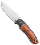 Dark Timber Knives Bushy Knife Black Micarta / Desert Ironwood (4" Satin)