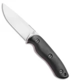 Dark Timber Knives Bushy Knife Black Micarta / Red Liners (4" Satin)
