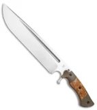 Dark Timber Knives Devil's Horn Knife Green Mi. / Ash Burl Wood (11.8" Two-Tone)