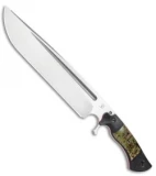 Dark Timber Knives Devil's Horn Knife Black Mi. / Green Maple (11.8" Two-Tone)