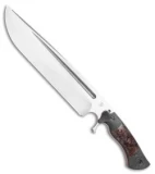 Dark Timber Knives Devil's Horn Knife Blk./Green Mi. Maple Wood (11.8" Two-Tone)