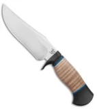 Dark Timber Knives Comanche Knife Curly Maple Wood / Black G-10 (6.3" Two Tone)