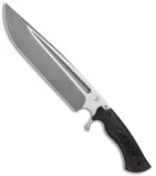 Dark Timber Knives Cave Bear Knife Black & Green Linen Micarta (10.3" Two-Tone)