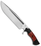 Dark Timber Knives Cave Bear Knife Red Maple Burl / Black Mi. (10.3" Two-Tone)