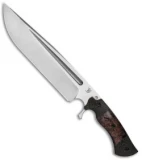 Dark Timber Knives Cave Bear Knife Black Maple/Black Green Mi. (10.3" Two-Tone)