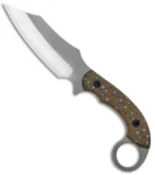 Bat Cave Blades Karambat #13 Fixed Blade Knife (4.25" Brown Trout)