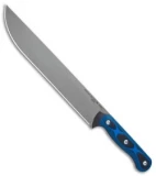 TOPS Knives Dicer 10 Slicer Knife 10" Black/Blue G-10