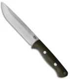 Bark River Knives Bravo 1.5 Field Fixed Blade Knife Green Micarta (5.8" SS)