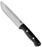 Bark River Knives Bravo 1.5 Field Fixed Blade Knife Black Micarta (5.8" SS)