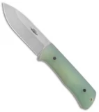 Jarosz Woodsman Fixed Blade Knife Natural Jade G-10 (3.75" Stonewash AEB-L)