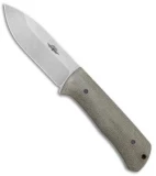 Jarosz Woodsman Fixed Blade Knife Green Micarta (3.75" Stonewash AEB-L)