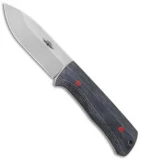Jarosz Woodsman Fixed Blade Knife Black Micarta (3.75" Stonewash AEB-L)