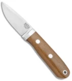 Bark River City Knife Natural Micarta Fixed Blade Knife (2.5" Satin Elmax)