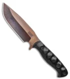 Dawson Knives Big Bear Fixed Blade Knife Marble CF (6" Copper)