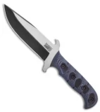 Dawson Knives Bodyguard Fixed Blade Knife Pewter Gray/Black G-10 (6" Specter)
