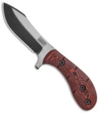 Dawson Knives Nightspark Fixed Blade Knife Red/Black G-10 (4" Specter)