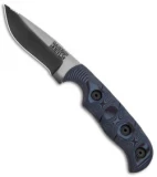 Dawson Knives Deep Notch Fixed Blade Knife Pewter/Black G-10 (3.25" Specter)