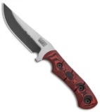 Dawson Knives Copper Canyon Fixed Blade Knife Red/Black G-10 (4" Specter)
